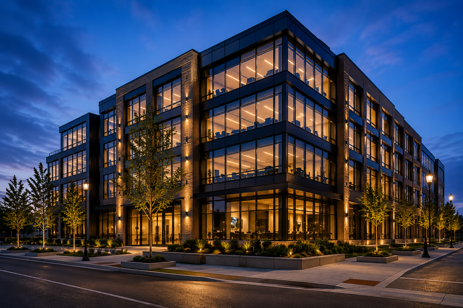 Modern commercial exterior